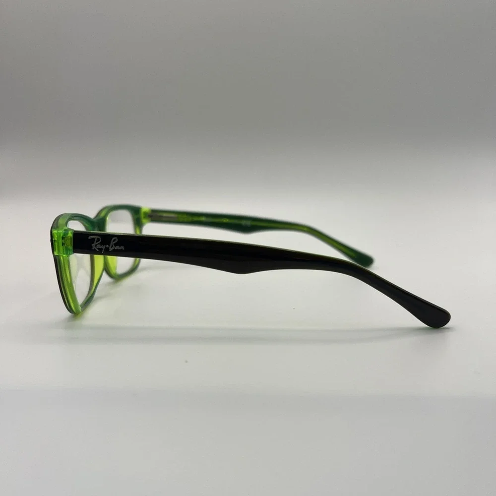 Ray-Ban RB1555 3665 Youth Eyeglasses Black Green Frames 46-16-125 Flex Hinges